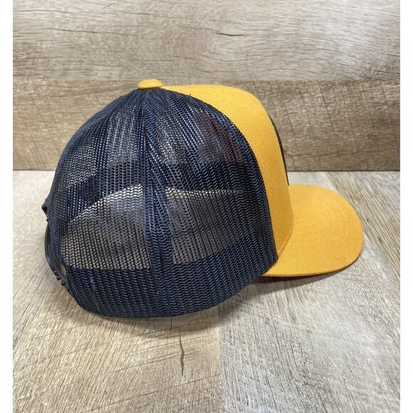 Ripcurl Hat SnapBack Mesh Adjustable High Profile Yellow Black Front Patch EUC - Picture 4 of 6
